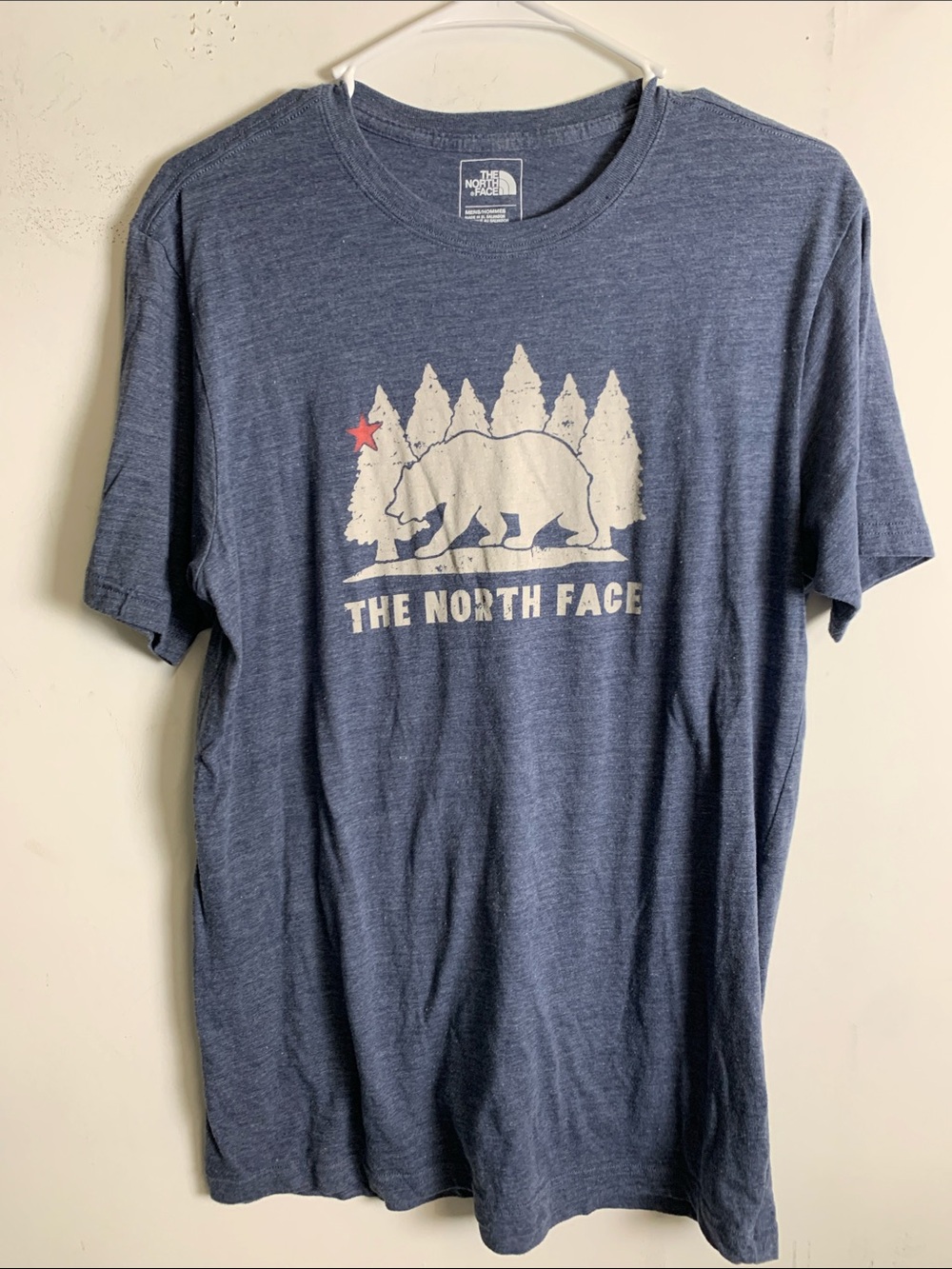 The North Face Blue Graphic Bear Short Sleeve Tee